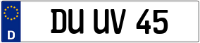 Trailer License Plate
